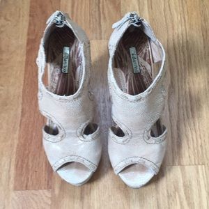 Matiko Leather Platform Wedges